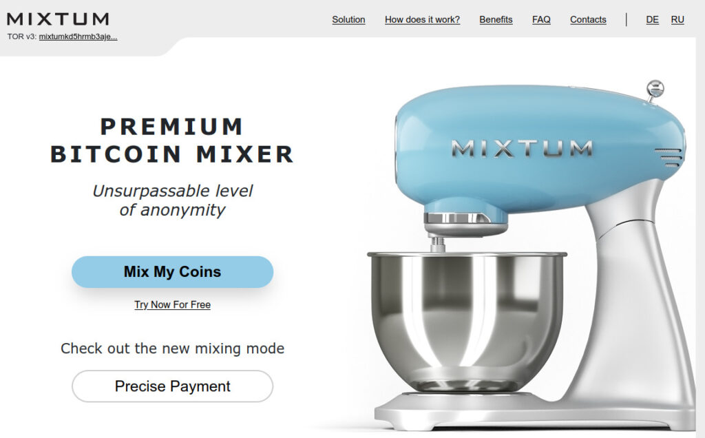 Mixtum Bitcoin mixer